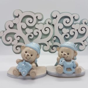 RB413/B- ALBERO DELLA VITA CON ORSETTO (AZZURRO)