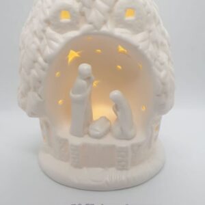 Presepe led in ceramica