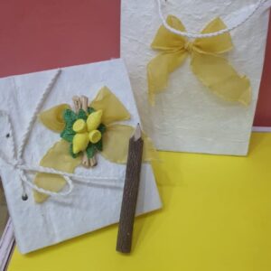 Libricino e shopper fatti a mano