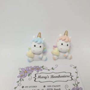 Unicorno paffuto statuina
