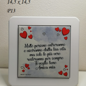 Piastra in ceramica e legno
